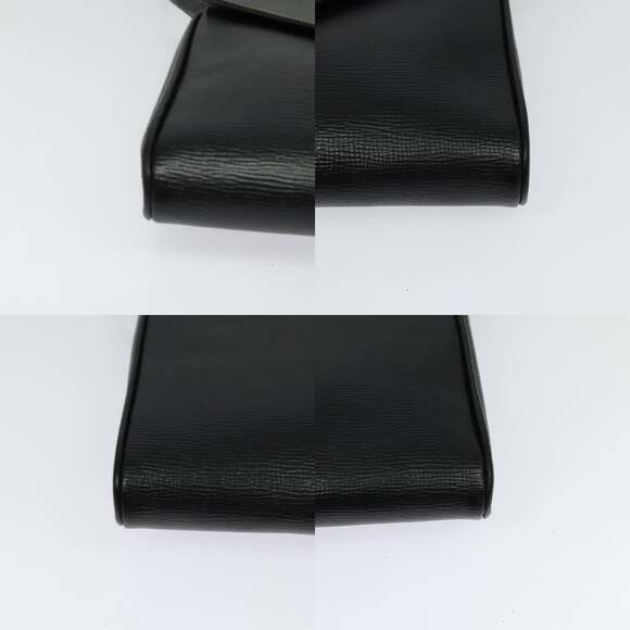 CELINE Circle Hand Bag Leather Black Gold - Picture 10 of 12